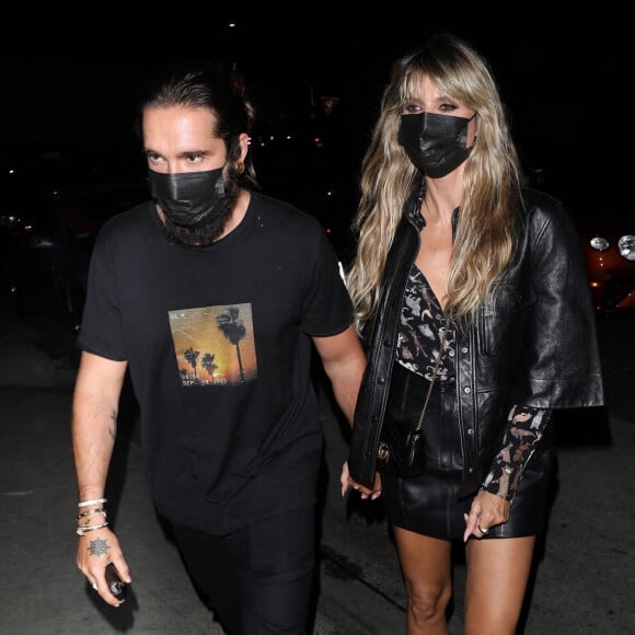 Heidi Klum et son mari Tom Kaulitz ont profité d'une soirée en amoureux au restaurant Giorgio Baldi, à Santa Monica.