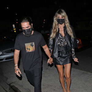 Heidi Klum et son mari Tom Kaulitz vont dîner au restaurant "Giorgio Baldi" à Santa Monica, le 1er juillet 2021.