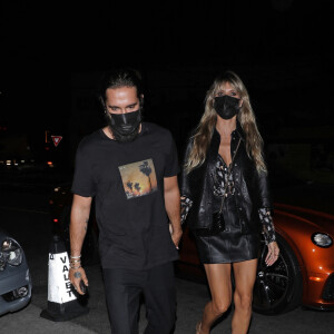 Heidi Klum et son mari Tom Kaulitz vont dîner au restaurant "Giorgio Baldi" à Santa Monica, le 1er juillet 2021.