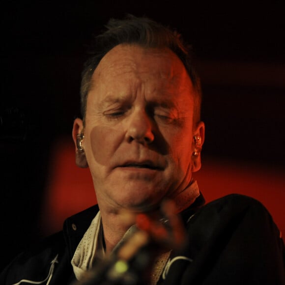 Kiefer Sutherland en concert lors de sa tournée "Reckless and me" à Sheffield, Yorkshire, Royaume-Uni, le 25 février 2020. © Robin Burns/Zuma Press/Bestimage 