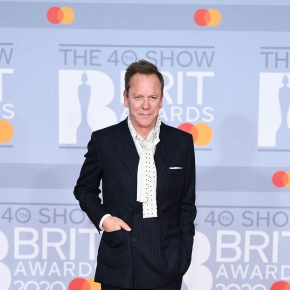Kiefer Sutherland - Photocall de la cérémonie des "Brit Awards" à l'O2 Arena à Londres.
