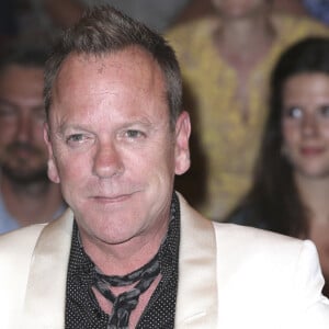 Kiefer Sutherland sur le plateau de l'émission "Markus Lanz" à Hambourg, le 30 mai 2018. © Future-Image via Zuma Press/Bestimage