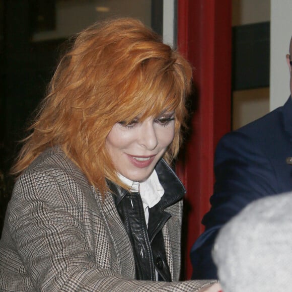 Mylène Farmer au défilé Haute-Couture printemps-été 2020 "Jean-Paul Gaultier" au théâtre du Châtelet à Paris, le 22 janvier 2020. © Christophe Aubert via Bestimage