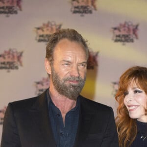 Sting et Mylène Farmer - 17e cérémonie des NRJ Music Awards 2015 au Palais des Festivals à Cannes, le 7 novembre 2015.