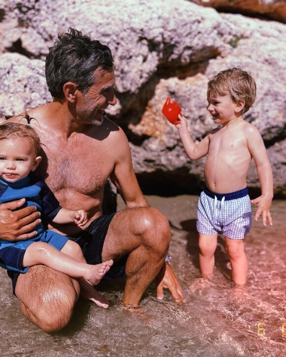 Patrick Guérineau et ses enfants