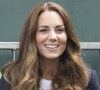 Catherine (Kate) Middleton, duchesse de Cambridge assiste à la cinquième journée de Wimbledon au All England Lawn Tennis and Croquet Club à Londres, Royaume Uni, le 2 juillet 2021. 