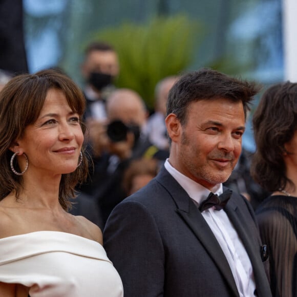 André Dussollier, Sophie Marceau, François Ozon, Géraldine Pailhas - Montée des marches du film "Tout s'est bien passé" lors du 74e Festival de Cannes. Le 7 juillet 2021. © Borde-Jacovides-Moreau / Bestimage