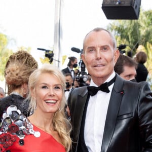 Axelle Marine et Jean-Claude Jitrois - Montée des marches du film "Tout s'est bien passé" lors du 74e Festival de Cannes. Le 7 juillet 2021. © Borde-Jacovides-Moreau / Bestimage