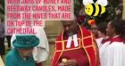 La reine Elizabeth II a reçu des bocaux de miel de la part du doyen de la cathédrale de Manchester. Le jeudi 8 juillet 2021.