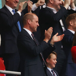 Prince William, the Duchess of Cambridge and Prince George celebrate Raheem Sterling's goal. England v Germany at Wembley. Euro2020 Round of 16. Photo by Richard Pelham/The Sun/News Licensing/ABACAPRESS.COM 