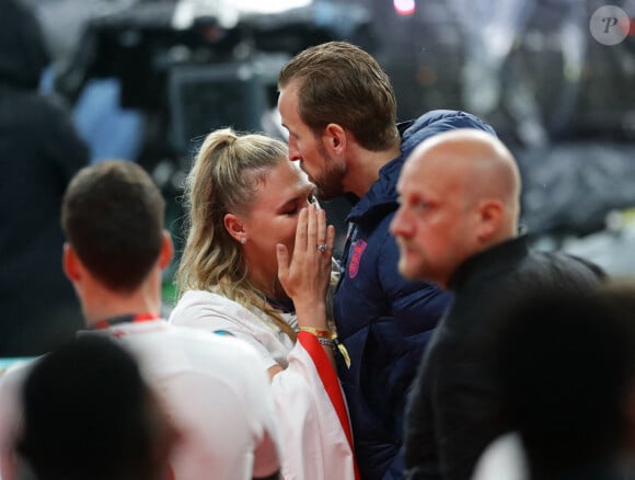 Harry Kane et sa femme Kate dévastés après la victoire de l'Italie en finale de l'Euro. Londres. © David Klein/Sportimage/Cal Sport Media/Zuma Press/Bestimage