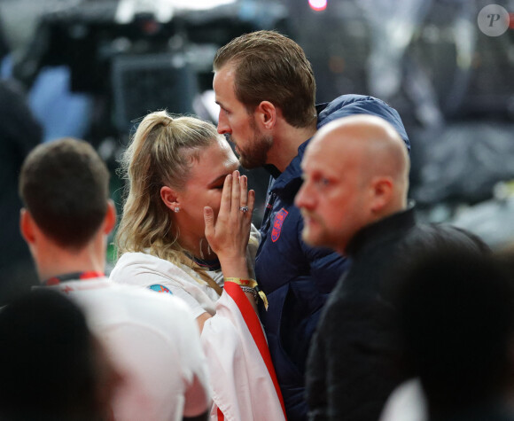 Harry Kane et sa femme Kate dévastés après la victoire de l'Italie en finale de l'Euro2020. Londres, le 11 juillet 2021. © David Klein/Sportimage/Cal Sport Media/Zuma Press/Bestimage