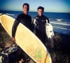 Arthur et son papa Patrick Guérineau fans de surf