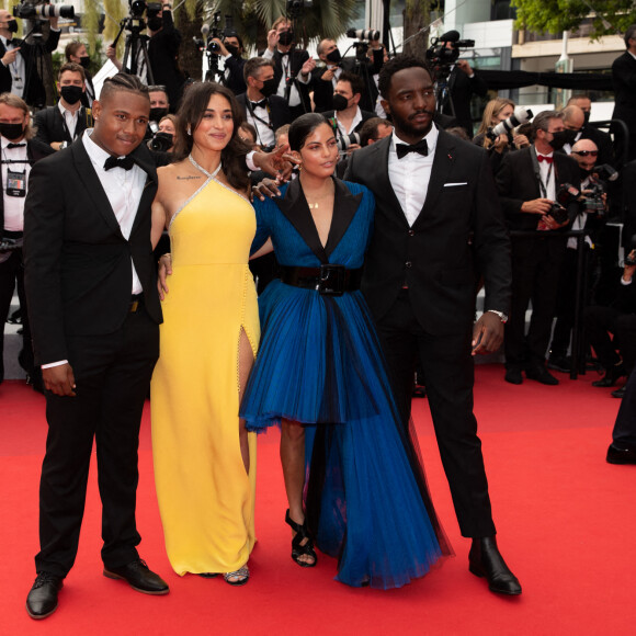 Aymerick Moucouveia, Camélia Jordana, Naomi Diaz et Yann Kidou - Montée des marches du film " The French Dispatch" lors du 74ème Festival International du Film de Cannes. Le 12 juillet 2021 © Borde-Jacovides-Moreau / Bestimage