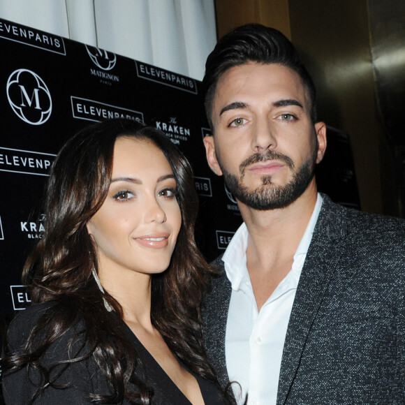 Nabilla Benattia et Thomas Vergara à la soirée Eleven Paris lors de la fashion week.