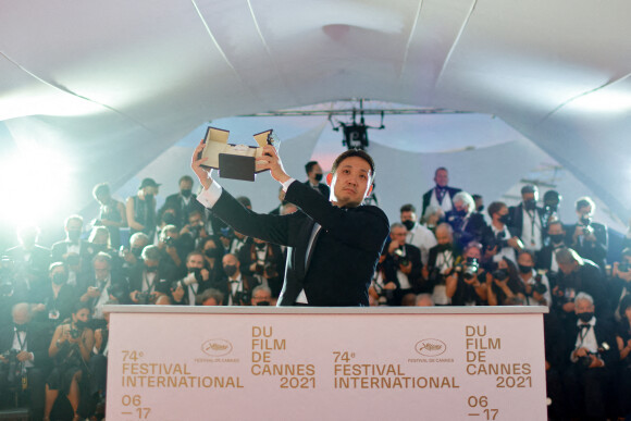 Ryusuke Hamaguchi (Prix du scénario pour "Drive My Car") - Photocall des lauréats du 74ème Festival International du Film de Cannes, le 17 juillet 2021. © Borde-Jacovides-Moreau/Bestimage 