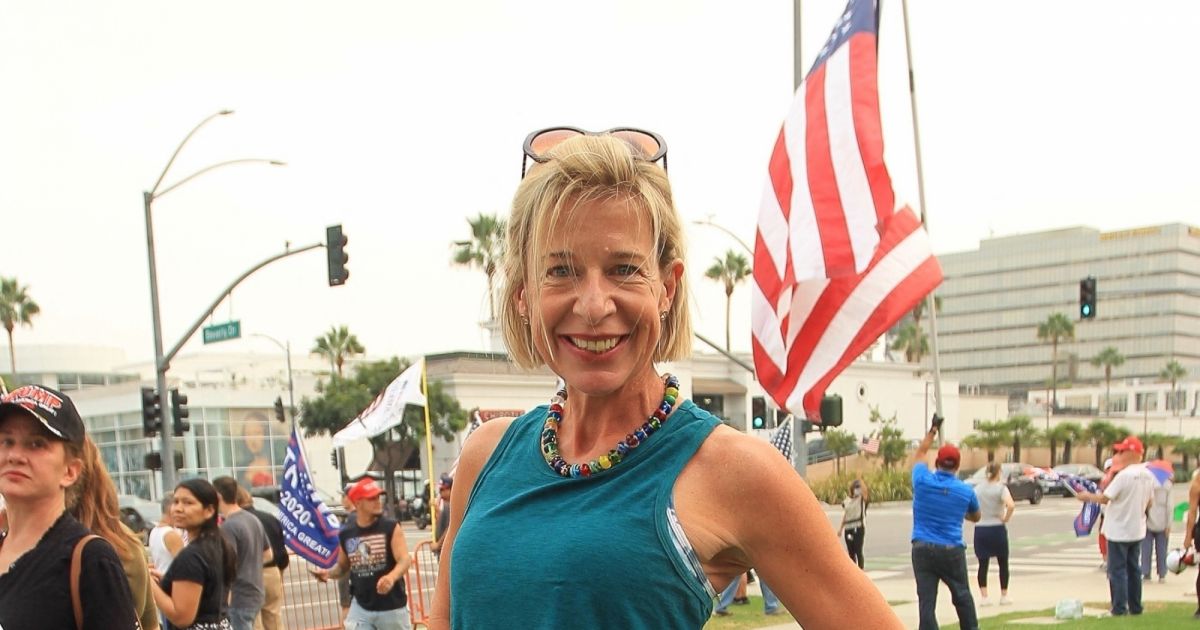 Katie Hopkins participe au rassemblement Trump Rally à Los ...