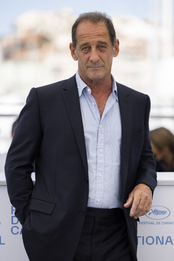 Vincent Lindon au photocall du film Titane lors du 74ème festival international du film de Cannes le 14 juillet 2021. © Borde / Jacovides / Moreau / Bestimage