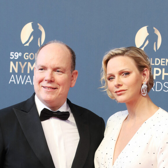 Le prince Albert II de Monaco et la princesse Charlène de Monaco - Soirée de clôture du 59ème Festival de Télévision de Monte Carlo au Grimaldi Forum à Monaco, le 18 juin 2019. © Denis Guignebourg /Bestimage 