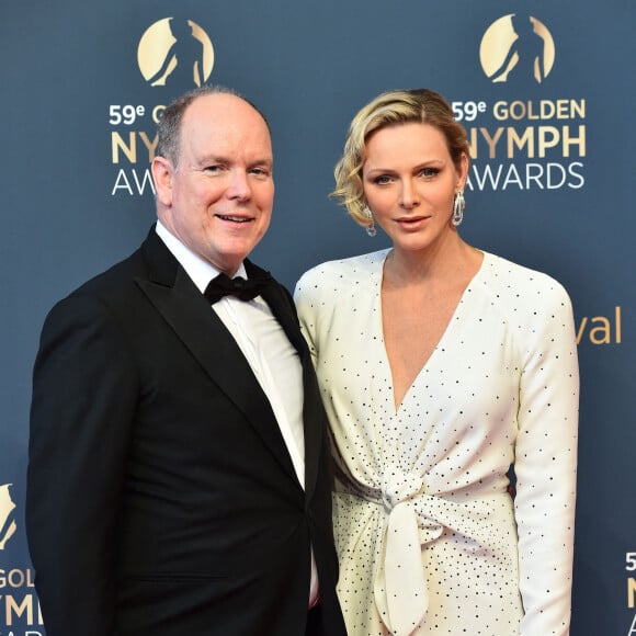 Le prince Albert II de Monaco et la princesse Charlène de Monaco - Soirée de clôture du 59ème Festival de Télévision de Monte Carlo au Grimaldi Forum à Monaco, le 18 juin 2019. © Bruno Bebert/Bestimage 