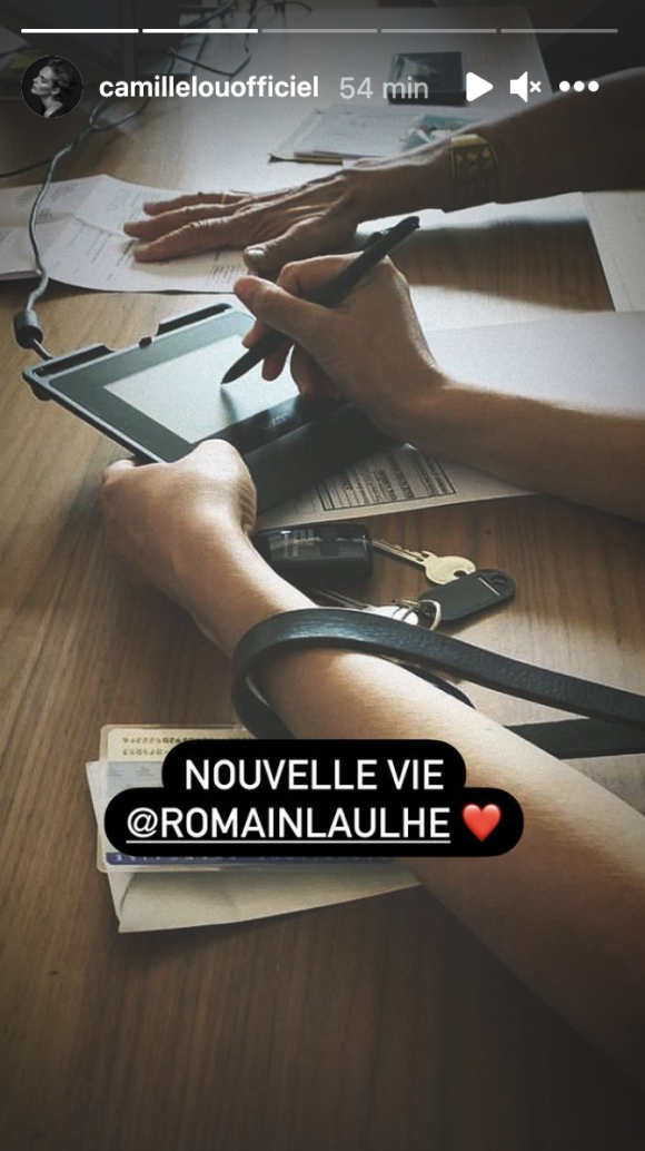Camille Lou annonce une grande nouvelle sur Instagram en juillet 2021 : elle emménage avec son amoureux Romain Laulhe !