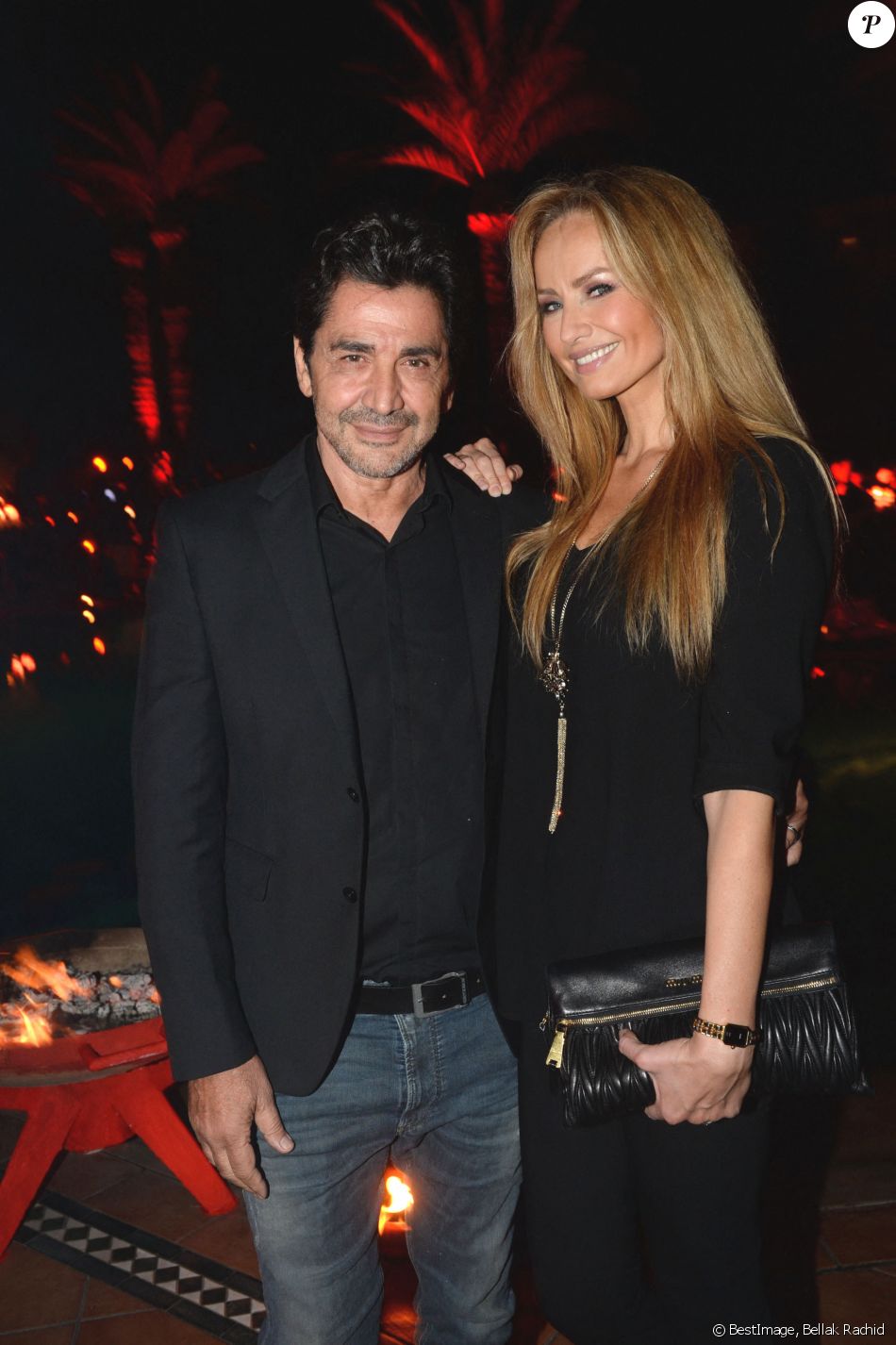 Exclusif - Adriana Karembeu avec son mari Aram Ohanian au cocktail "Aftershow" dans le cadre du festival Marrakech du Rire 2016. Marrakech, le 3 juin 2016. © Bellak Rachid/Bestimage