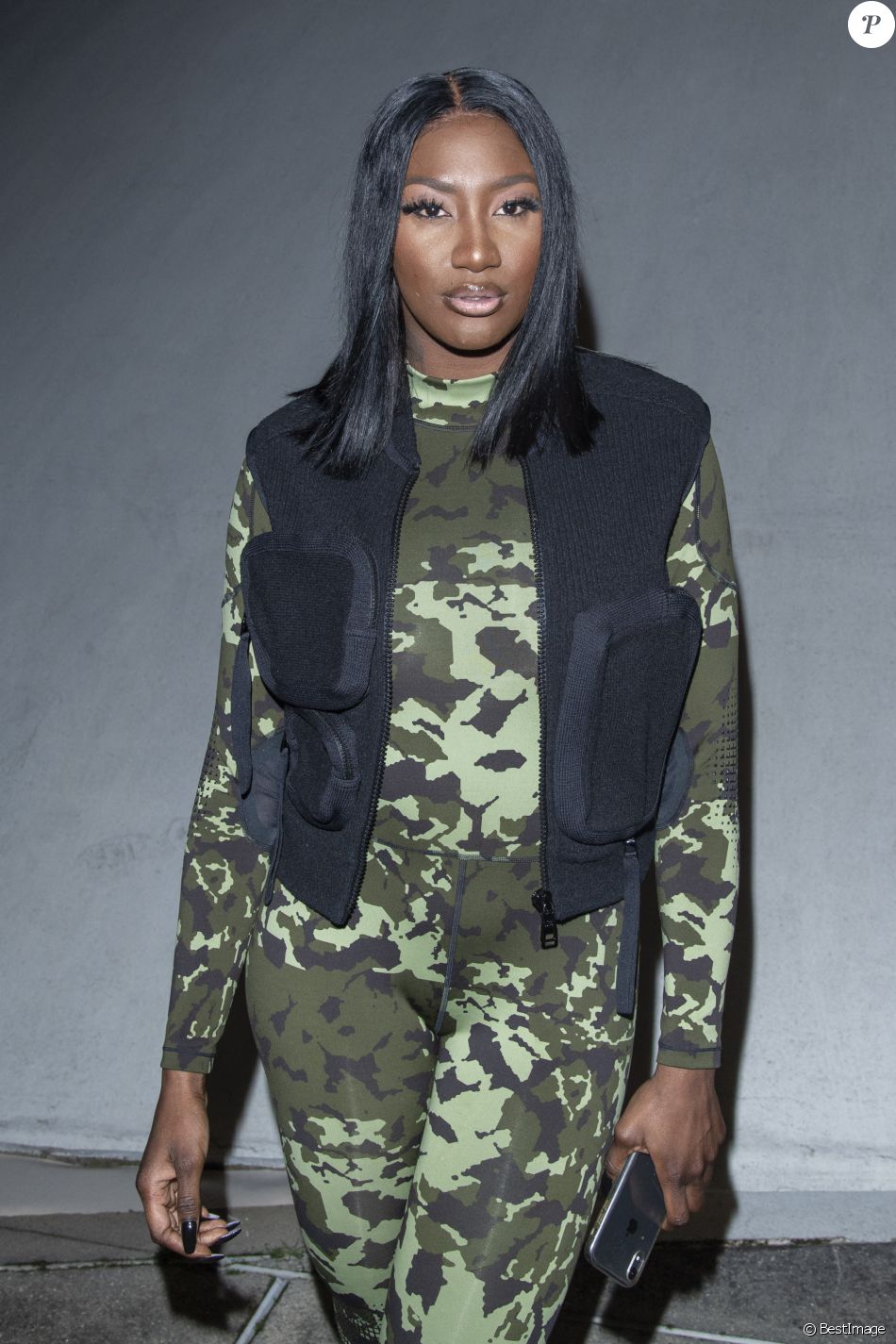 Exclusif - Aya Nakamura - People - K.West présente sa 8ème collection Yeezy au siège du Parti Communiste à Paris le 2 mars 2020.