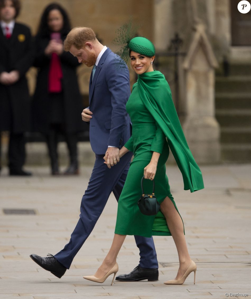 Le prince Harry et Meghan Markle - Cérémonie du Commonwealth en l'abbaye de Westminster à Londres, le 9 mars 2020.