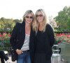 Sarah Lavoine et sa soeur Marie Poniatowski - Défilé Bonpoint à l'Orangerie du Jardin du Luxembourg à l'occasion des 40 ans de la marque le 3 octobre 2015.