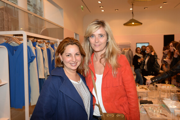 Exclusif - Anne Valérie Hash, Marie Poniatowski - Vernissage du nouveau design éphémère de la boutique Comptoir Des Cotonniers de Saint-Sulpice à Paris, le 9 avril 2015.