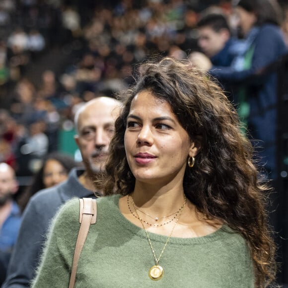 Jo-Wilfried Tsonga va être papa pour la deuxième fois - Noura El Shwekh (la femme de Tsonga) assiste au match "Jo-Wilfried Tsonga - Matteo Berrettini (6/4-6/3)" lors du tournoi Rolex Paris Masters 2019, le 30 octobre 2019. © Perusseau-Veeren/Bestimage