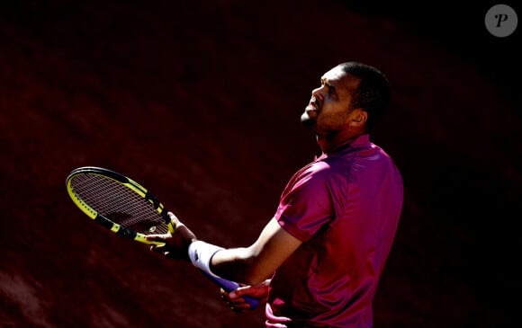 Jo-Wilfried Tsonga lors des internationaux de tennis de Roland Garros à Paris le 31 mai 2021. Jo-Wilfried Tsonga a perdu face à Yoshihito Nishioka. © Dominique Jacovides / Bestimage