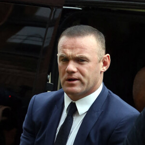 Wayne Rooney arrive au Palais de justice de Stockport. Il comparait pour conduite en état d'ébriété, le 18 septembre 2017.