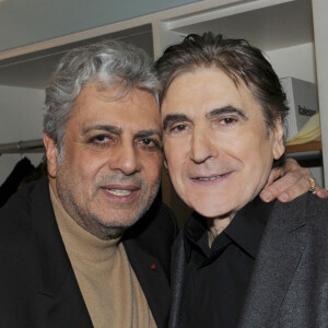 Exclusif - Enrico Macias - Serge Lama a fete ses 50 ans de carriere sur la scene de l'Olympia. Le 13 fevrier 2013