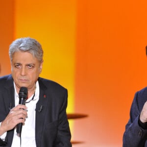 Enrico Macias, Serge Lama - Enregistrement de l' emission " Vivement Dimanche " a Paris le 21 Novembre 2012.