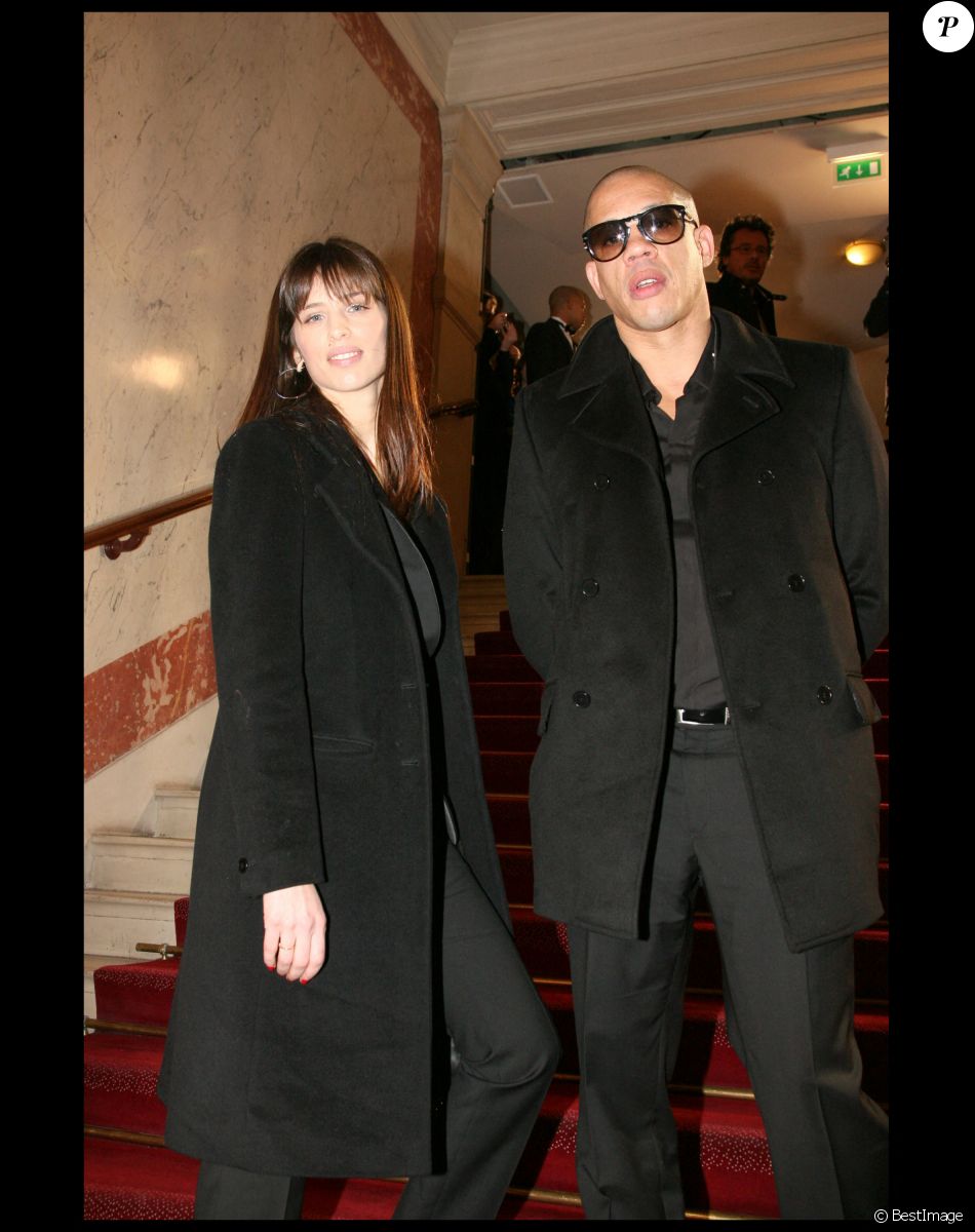 JoeyStarr et Maïwenn à la cérémonie des Césars au théâtre du Chatelêt.