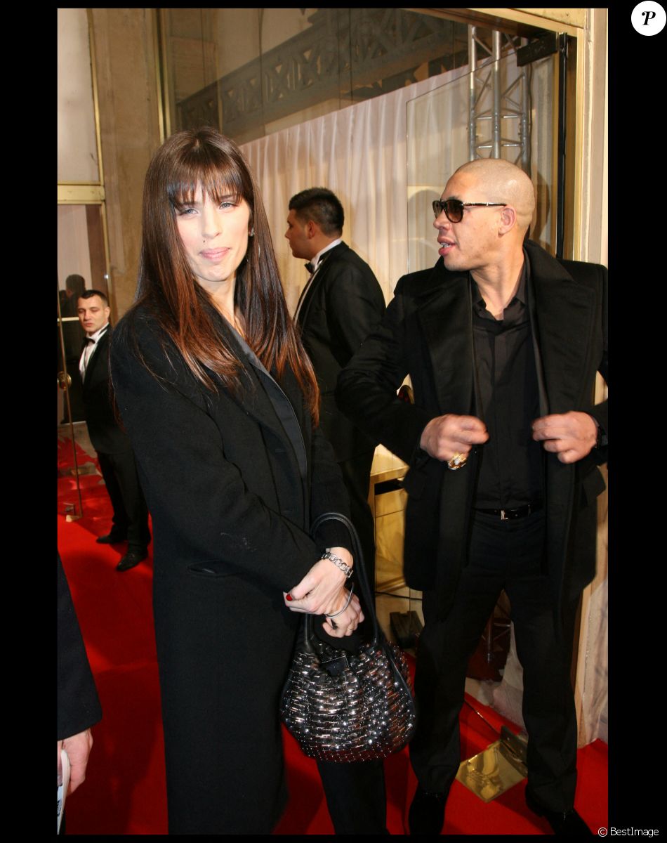 JoeyStarr et Maïwenn à la cérémonie des Césars au théâtre du Chatelêt.