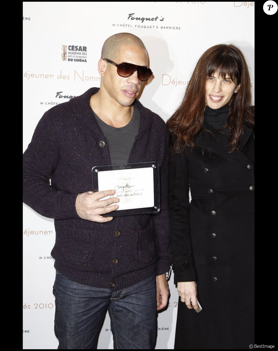 JoeyStarr et Maïwenn au Fouquet's en 2010.