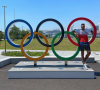 Le nageur français Yohann Ndoye Brouard à Tokyo pour les Jeux Olympiques. Juillet 2021.