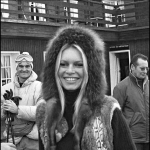 Brigitte Bardot aux sports d'hiver.