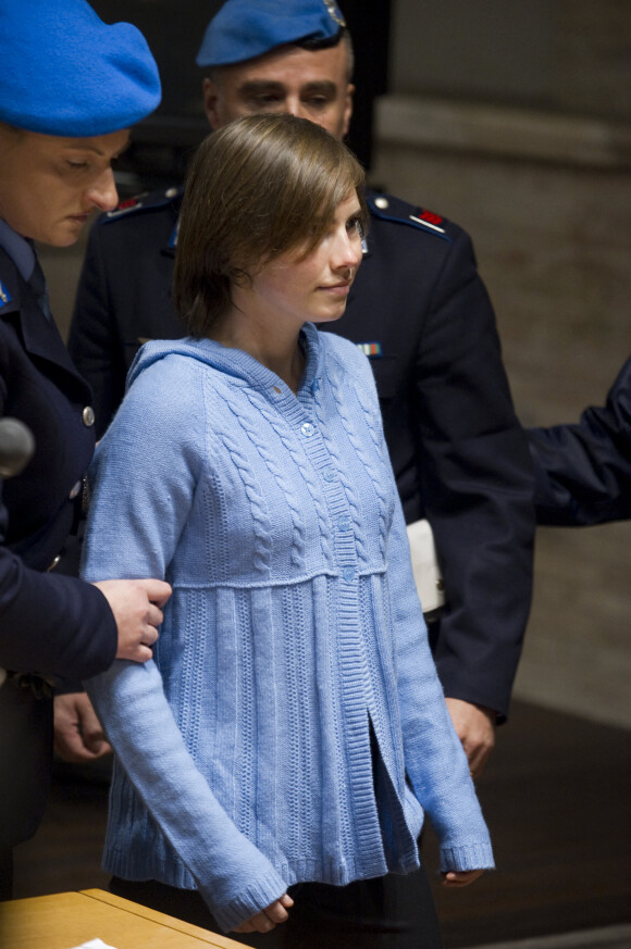 Amanda Knox lors de son procès en appel en Italie, en 2010.