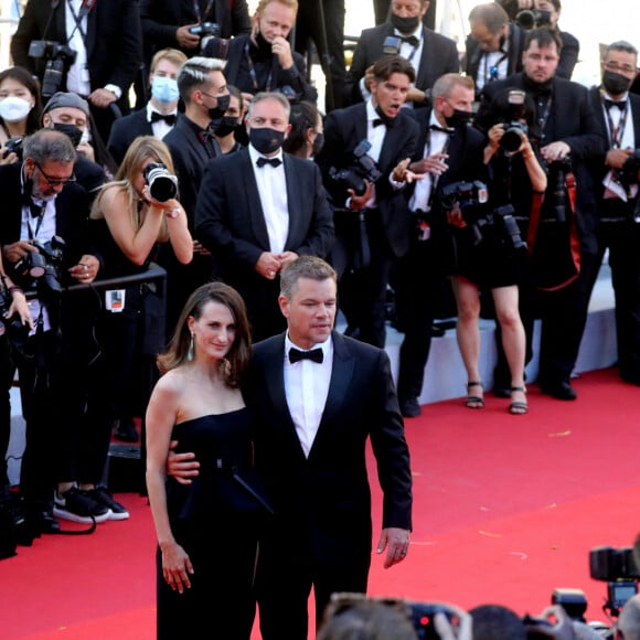 Camille Cottin, Matt Damon - Montée des marches du film " Stillwater " lors du 74ème Festival International du Film de Cannes. Le 8 juillet 2021 © Borde-Jacovides-Moreau / Bestimage