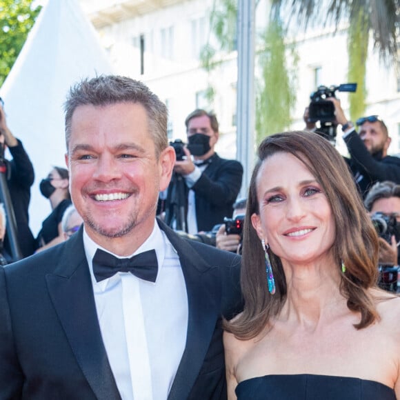 Matt Damon et Camille Cottin - Montée des marches du film " Stillwater " lors du 74ème Festival International du Film de Cannes. Le 8 juillet 2021 © Borde-Jacovides-Moreau / Bestimage