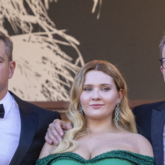 Idir Azougli, Matt Damon, Abigail Breslin, Tom McCarthy, Camille Cottin - Montée des marches du film " Stillwater " lors du 74ème Festival International du Film de Cannes. Le 8 juillet 2021 © Borde-Jacovides-Moreau / Bestimage