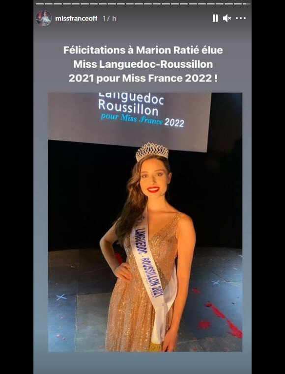 Marion Ratié élue Miss Languedoc-Roussillon 2021, elle participera à Miss France 2022