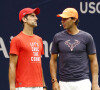 Novak Djokovic et Rafael Nadal - Les joueurs de tennis participent au "Arthur Ashe Kids' Day" à New York avant l'US Open de tennis.