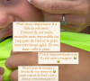 Aurélie Van Daelen révèle en story Instagram que son fils Pharell s'est blessé, le 2 août 2021