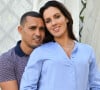 Exclusif - Rendez-vous avec Brahim Asloum et sa femme Justine (enceinte), à la Bastide de l'Oliveraie à Cannes © Bruno Bébert / LMS / Bestimage