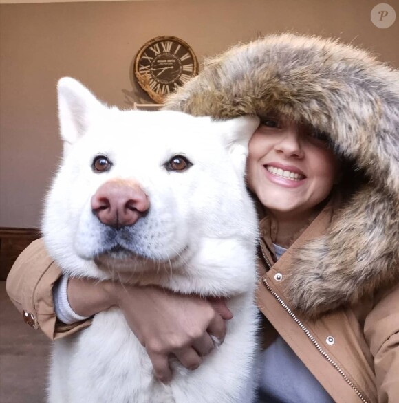 Solenne de "Mariés au premier regard 2020" avec son chien, janvier 2021