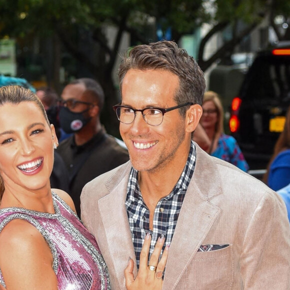 Blake Lively et son mari Ryan Reynolds - Première du film "Free Guy" à New York, le 3 août 2021.